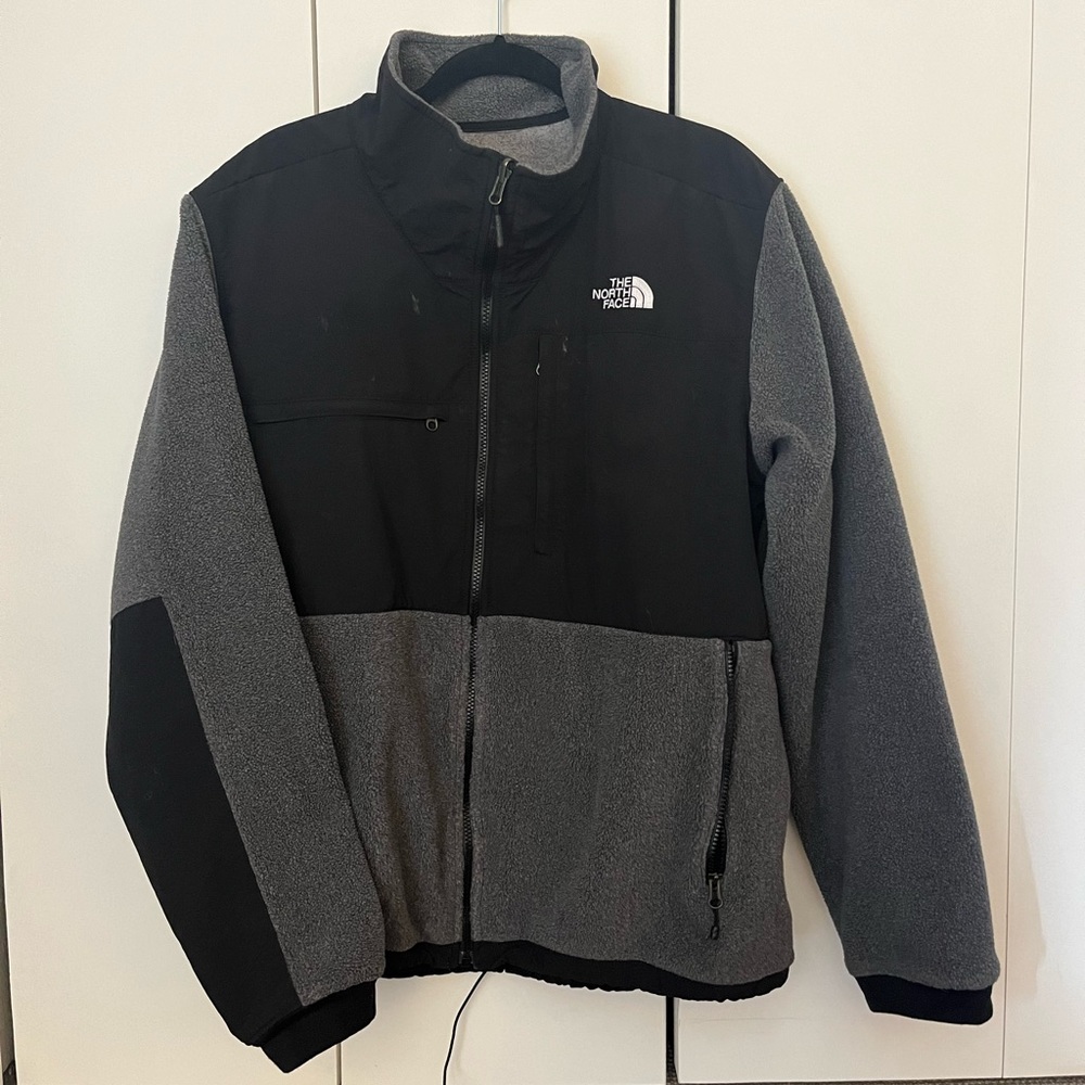 The North Face Grey Zip Up Fleece Jacket